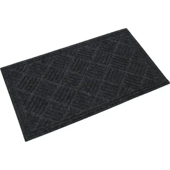 Rohožka Antracitová textilní gumová čistící vstupní rohož FLOMA Parquet - 45 x 75 x 1,1 cm