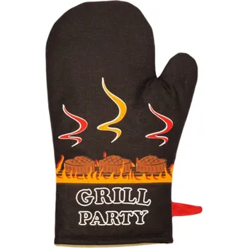 Kuchyňská zástěra DekorTextil Chňapka kuchyňská Grill party - černá