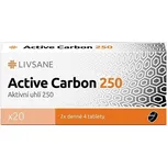 Livsane Active Carbon 250 20 tbl.
