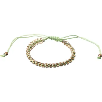 Náramek Shambala náramek s ozdobami zelený