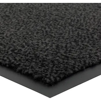 Rohožka Antracitová vnitřní čistící vstupní rohož FLOMA Mars - 90 cm x 6 m x 0,5 cm