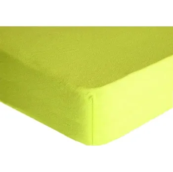 Prostěradlo DekorTextil Napínací prostěradlo FROTÉ Premium citrónové ROZMĚR: (š/d/v) 200 x 220 x 20 cm