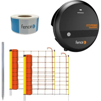 Pro koně Sada elektrického ohradníku, preventivní ochrana před vlkem, zdroj s vysokým napětím - 2× síť
