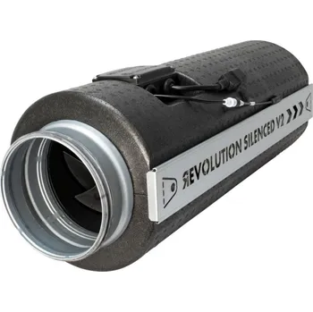Domácí ventilátor SystemAir Revolution Silenced V2 EC Vector 150 mm, 764 m3/h (Revolution Silenced V2 je dokonalý ventilátor pohlcující zvuk s tichými EC motory a dvojitě vyváženými lopatkami.)