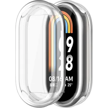 Silikonový kryt pro Xiaomi Smart Band 8 - Stříbrný