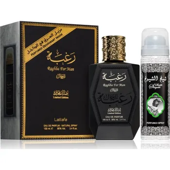 Pánský parfém Lattafa Raghba For Man EDP 100 ml + 25 ml deo ve spreji