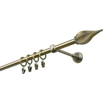 Garnýž kovová 340 cm jednořadá 19 Twister mosaz