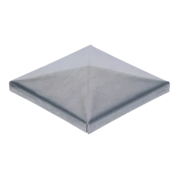 Příslušenství pro plot Stříška na sloupek pozinkovaná 120x120x1,5 mm