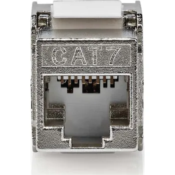 Síťový kabel Nedis keystone RJ45, S/FTP, CAT7, samozářezový, kovový (CCGB89740ME)
