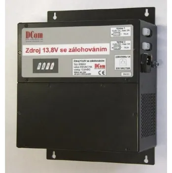 spínaný zdroj DCom/OEM Zálohovaný napájecí zdroj 13,8V, 10A baterie 12Ah