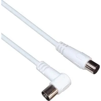 Anténní kabel PremiumCord TV kabel M/F konektor 90, 75 Ohm 20m