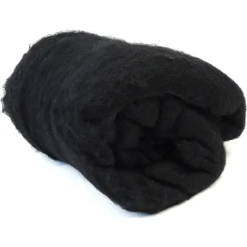 Ovčí rouno Mykaná vlna černá zvolte variantu: 250 g