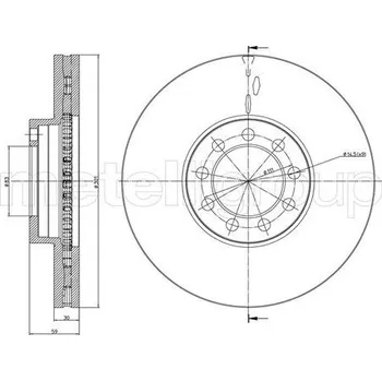 Brzdový kotouč Brzdový kotouč CIFAM (800-989C)