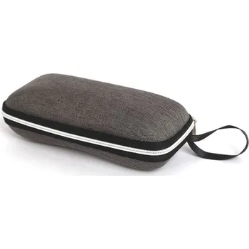 Brýlová obroučka Pevné pouzdro na brýle se zipem - Tmavě šedé