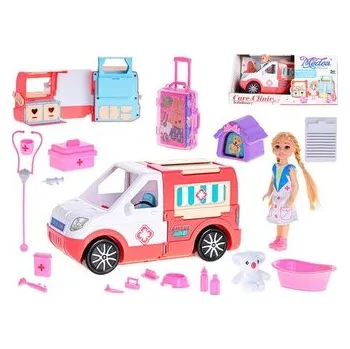 Panenka Ambulance 22cm s panenkou 14cm a doplňky v krabičce