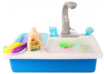 Dětská kuchyňka Toi-Toys Bright and Clean Kitchen Sink Playset dětský dřez s tekoucí vodou modrý/bílý
