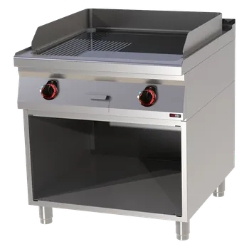 Kuchyňský gril REDFOX Grilovací plotna kombinovaná FTHRC 90/80 E chrom