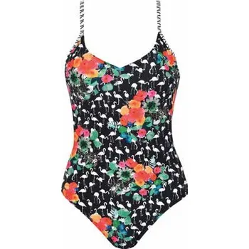 Dámské plavky Dámské jednodílné plavky Naturana 73293 plameňák barevné Barva: barevné, Velikost: 70B