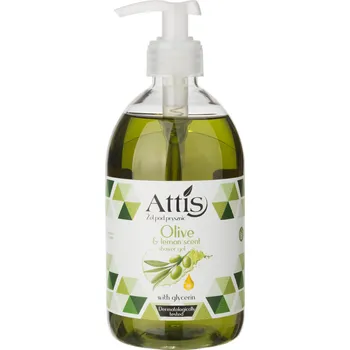 Sprchový gel Gold Drop, Polsko Attis sprchový gel OLIVA a citron 500 ml s pumpičkou