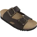 Obuv Scholl MOLDAVA WEDGE AD tmavě hnědé dámské zdravotní pantofle