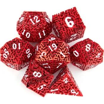 Příslušenství k deskovým hrám imago Sada kovových kostek Hollow - Labyrint, barva modrá