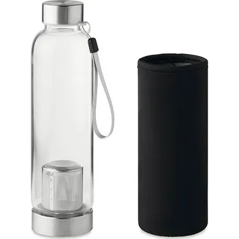 UTAH TEA - Jednostěnná skleněná láhev , černá