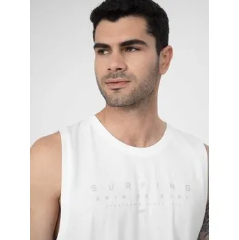 4F Tank top 4FSS23TTSHM368 Bílá Regular Fit XL