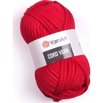 Příze Pletací / háčkovací příze YarnArt CORD YARN 773 červená, jednobarevná 250g/73m
