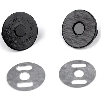 Magnetické zapínání tenké Ø18 mm, barva 5 černý lak
