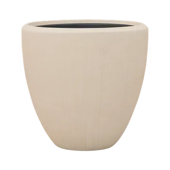 Květináč Moderní květináč Baq Polystone Plain, Couple Natural (with liner) 50x50cm