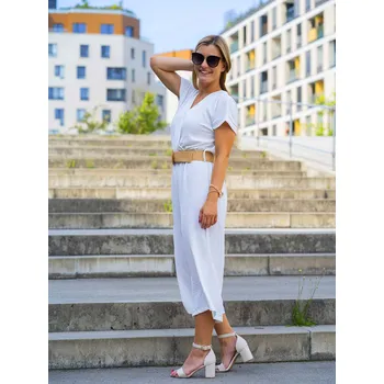 Dámské šaty BudesIN Overal Yiannis - bílý