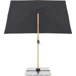 Výkyvný zahradní slunečník s boční tyčí s ULTRA UV ochranou Doppler ALU WOOD 220 x 300 cm, antracit DP451268840