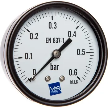 OEM manometr P100 / 358 AZ 0/0,6bar, G1/4B zadní přip.