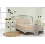 Prostěradlo Jersey s elastanem a s napínací gumou cappuccino cena od - 180x200 cm Jersey s elastanem 23