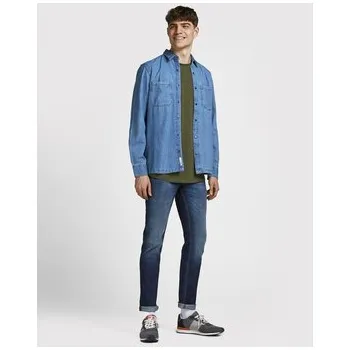 Pánské tričko Jack & Jones T-Shirt Basher 12182498 Zelená Regular Fit M