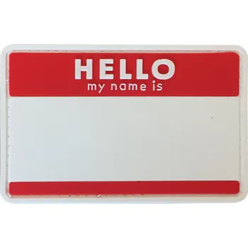 Nášivka PVC nášivka - Hello My Name is