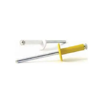 Nýt BRALO Trhací nýt SLUPKOVÝ plochá hlava hliník/ocel LAKOVANÝ Varianta: NÝT SLUPK. Ø 4,0 x 16 AL/ST BÍLÝ