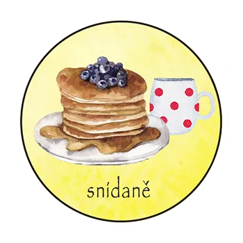 magnetka pro dítě Slon Pamatovák Snídaně