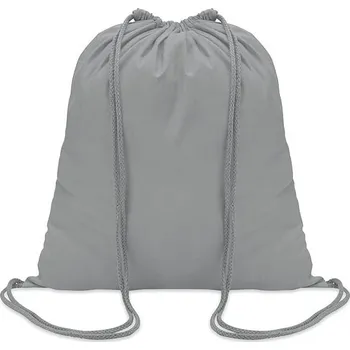 COLORED - Bavlněný 100 gsm stahovací vak, šedá