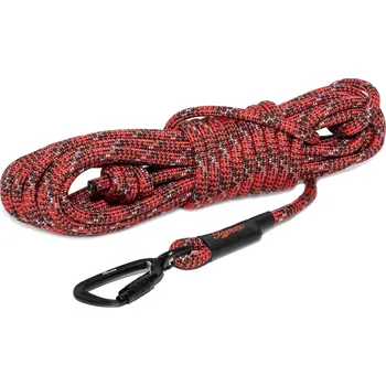 Vodítko pro psa Tamer Lanové vodítko STOPOVAČKA TWIST | červeno-černá - 401 Délka: 7m
