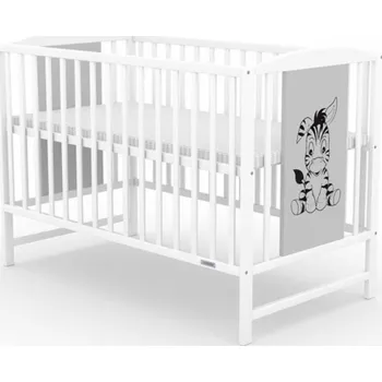 Dětská postýlka Dětská postýlka New Baby POLLY Zebra bílo-šedá