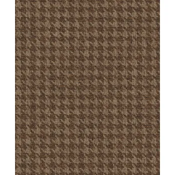 Tapeta Hnědá vliesová tapeta na zeď, imitace látky, vzor kohoutí stopa, ILA502, Aquila, Khroma by Masureel