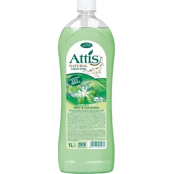Mýdlo Gold Drop, Polsko Attis tekuté mýdlo 1000 ml Olive and Cucumber
