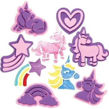 Dětské razítko Pěnová razítka, Moosgummi - Jednorožec /10ks/