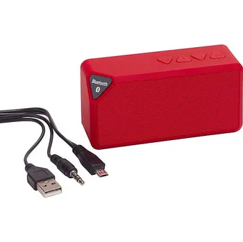 Bluetooth reproduktor Bluetooth reproduktor CUBOID, červená