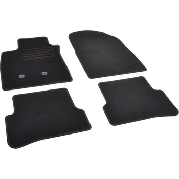 autokoberec Autokoberce textilní přesné černé / černé obšití - Renault Clio III (2005-2012) 5-sedadel