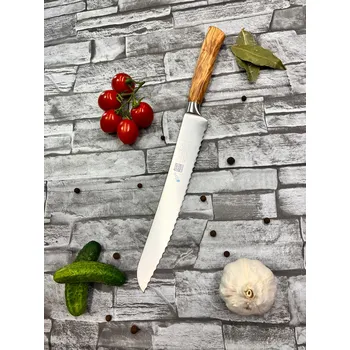 Kuchyňský nůž Sico Nůž na chleba 22 cm, oliva 240.T520.22