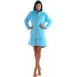 Dámský župan Vestis Siena s kapucí tyrkysový Barva: tyrkys, Velikost: S