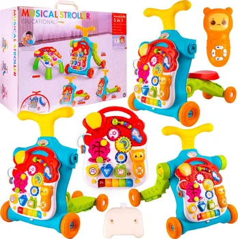 Dětské chodítko Music Stroller interaktivní chodítko s hracím stolečkem 5v1