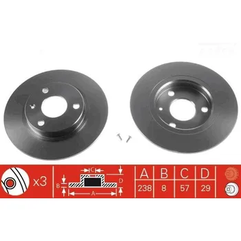 Brzdový kotouč TRW DF1120